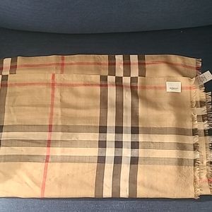 Authentic Burberry Wool Silk Scarf